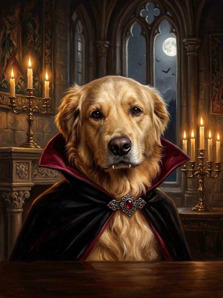 Biscuit as a legendary portrait