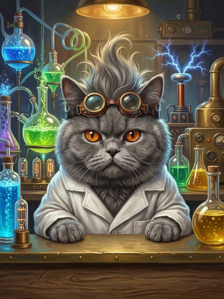 Smokey as The Mad Scientist